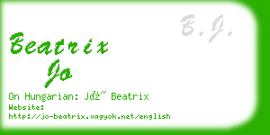 beatrix jo business card